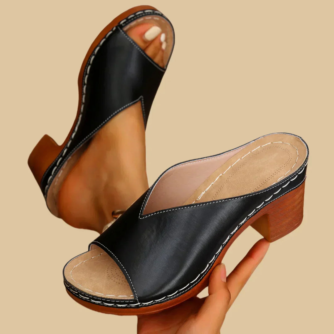 Rosa Orthopedic Thick Heel Sandal