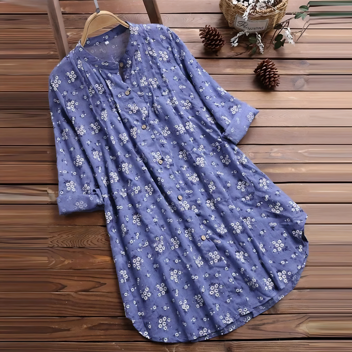 Amara - Long Sleeve Floral Blouse Shirt