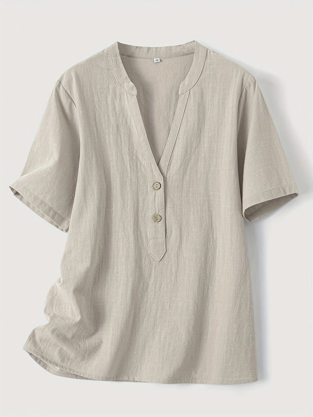 Aurelia – Fashionable V-neck And Short Sleeve Blouse