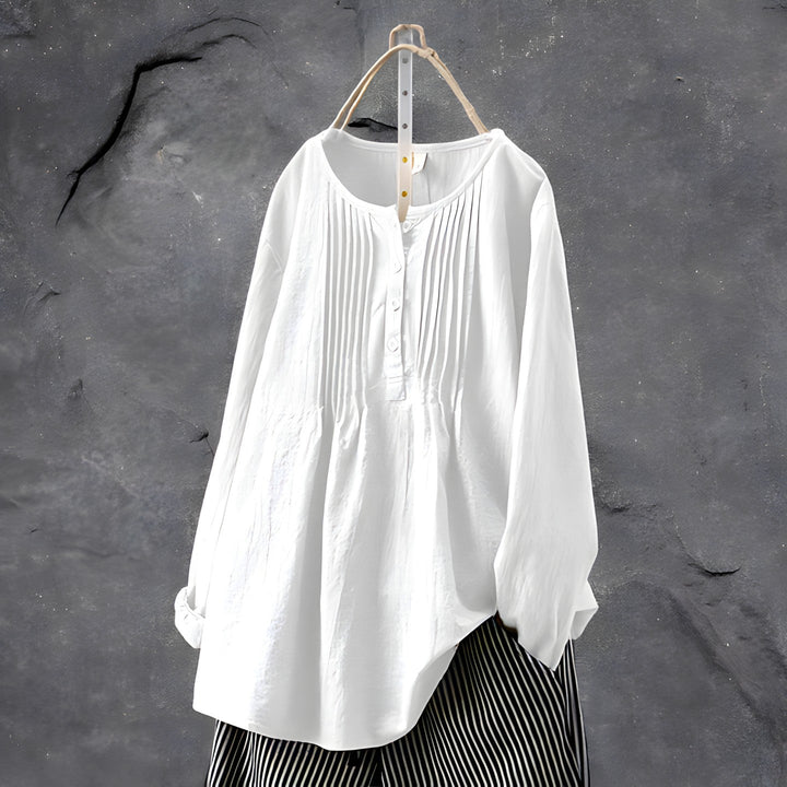 Leila - Timeless Long Sleeve Blouse