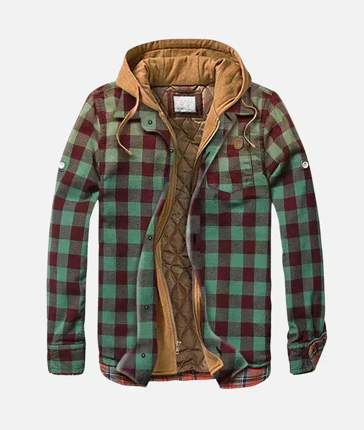 Marlow Stylish Patchwork Plaid Jacket