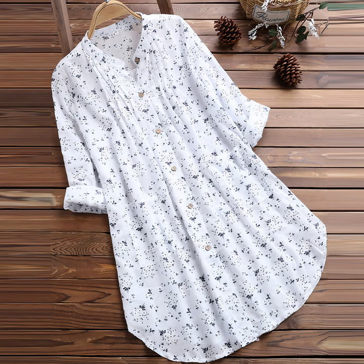 Amara - Long Sleeve Floral Blouse Shirt