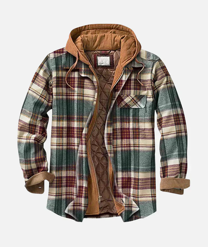 Marlow Stylish Patchwork Plaid Jacket