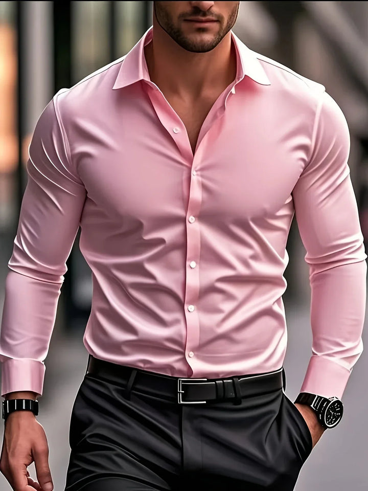 Aurel – Elegant Long Sleeve Shirt With Button