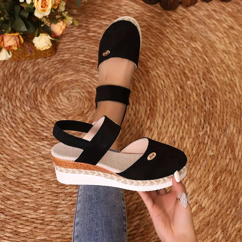 BRENDA - ORTHOPEDIC PLATFORM WEDGE WOMEN'S CASUAL SANDALS