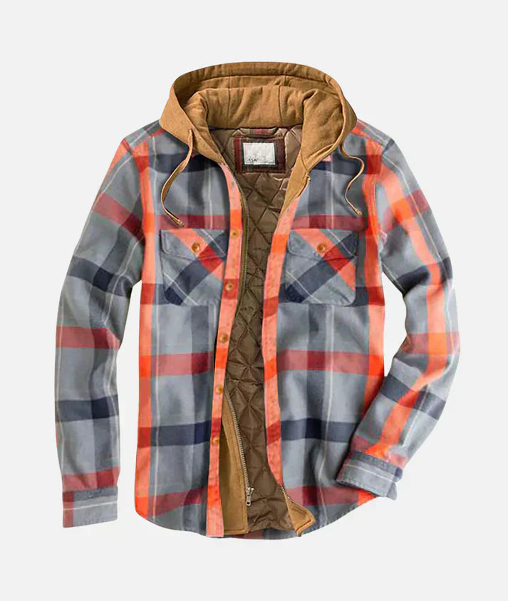 Marlow Stylish Patchwork Plaid Jacket