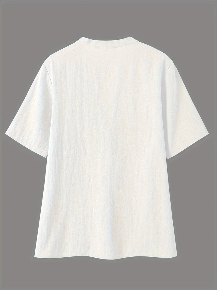 Aurelia – Fashionable V-neck And Short Sleeve Blouse