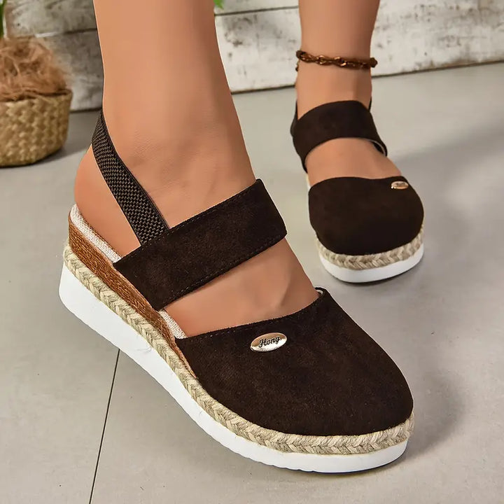 BRENDA - ORTHOPEDIC PLATFORM WEDGE WOMEN'S CASUAL SANDALS