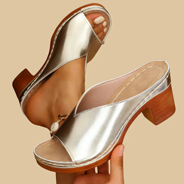 Rosa Orthopedic Thick Heel Sandal