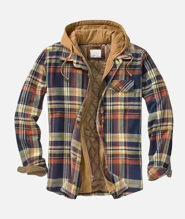 Marlow Stylish Patchwork Plaid Jacket
