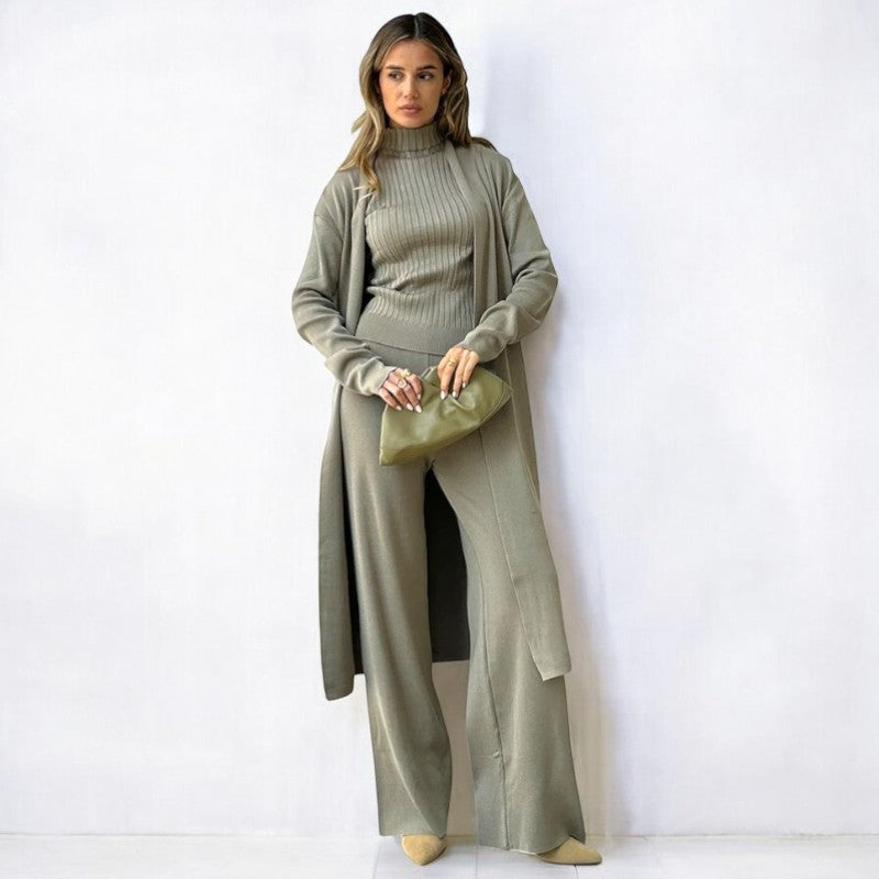 Lena® - 3 Piece of Comfortable Knitted Outfit
