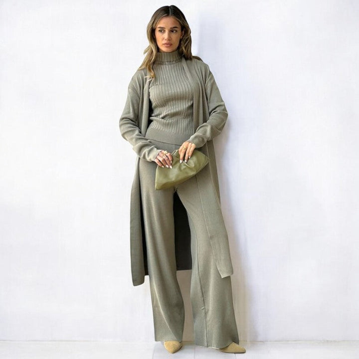 Lena® - 3 Piece of Comfortable Knitted Outfit