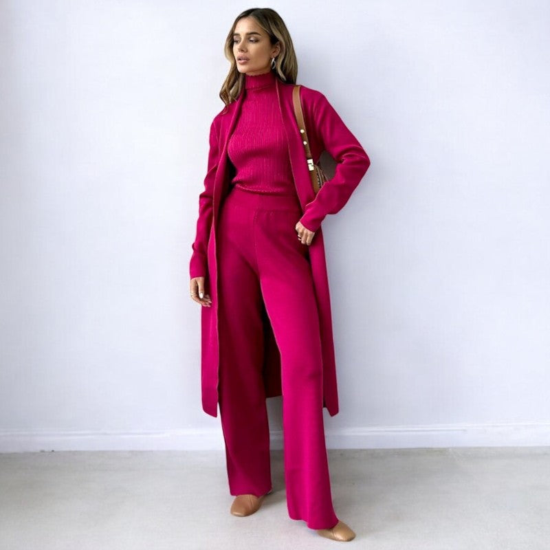 Lena® - 3 Piece of Comfortable Knitted Outfit