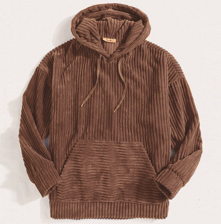 Maxim – Long-Sleeved Corduroy Hoodie