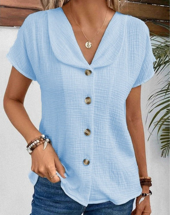 ANASTASIA | BLOUSE WITH BUTTERFLY COLLAR