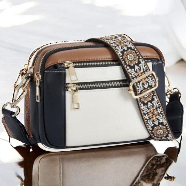 Clara Refined Leather Shoulder Bag