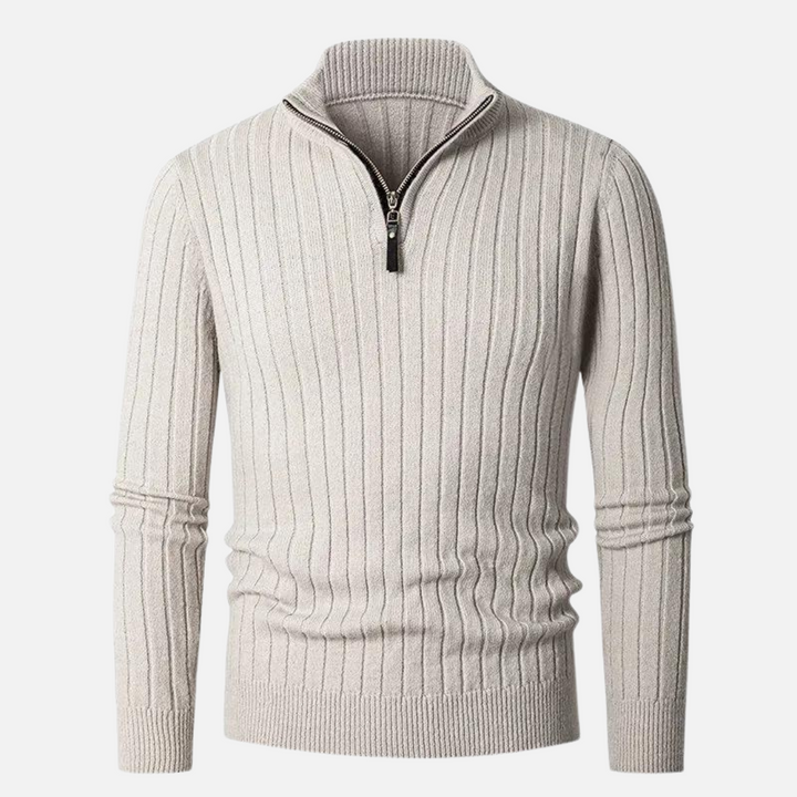 Lennox | Cashmere Half-Zip