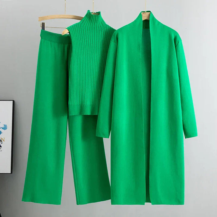 Lena® - 3 Piece of Comfortable Knitted Outfit