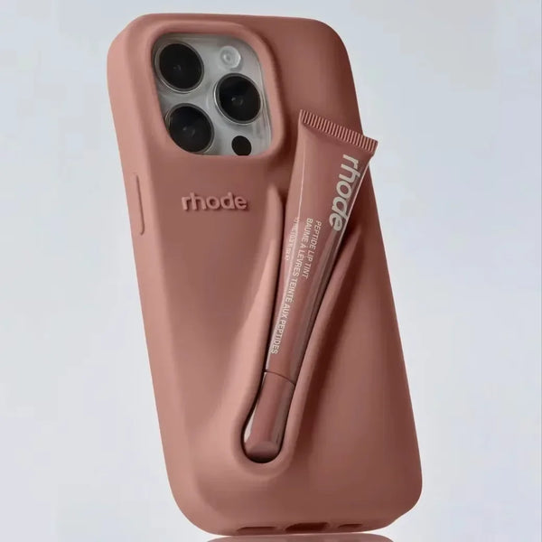 BeautyLoop – iPhone Silicone Case with Lipstick Holder