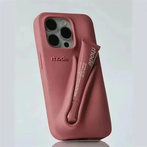 BeautyLoop – iPhone Silicone Case with Lipstick Holder