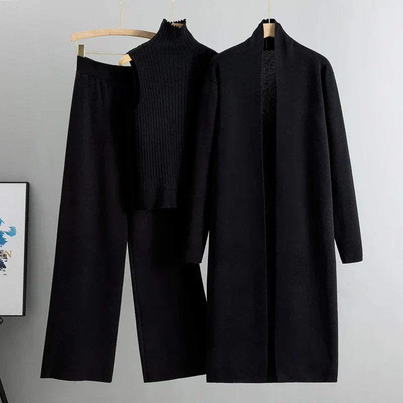 Lena® - 3 Piece of Comfortable Knitted Outfit