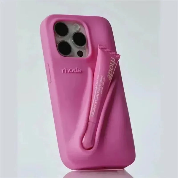 BeautyLoop – iPhone Silicone Case with Lipstick Holder