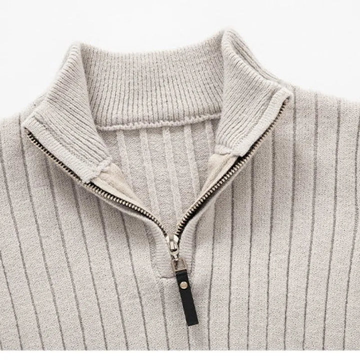 Lennox | Cashmere Half-Zip
