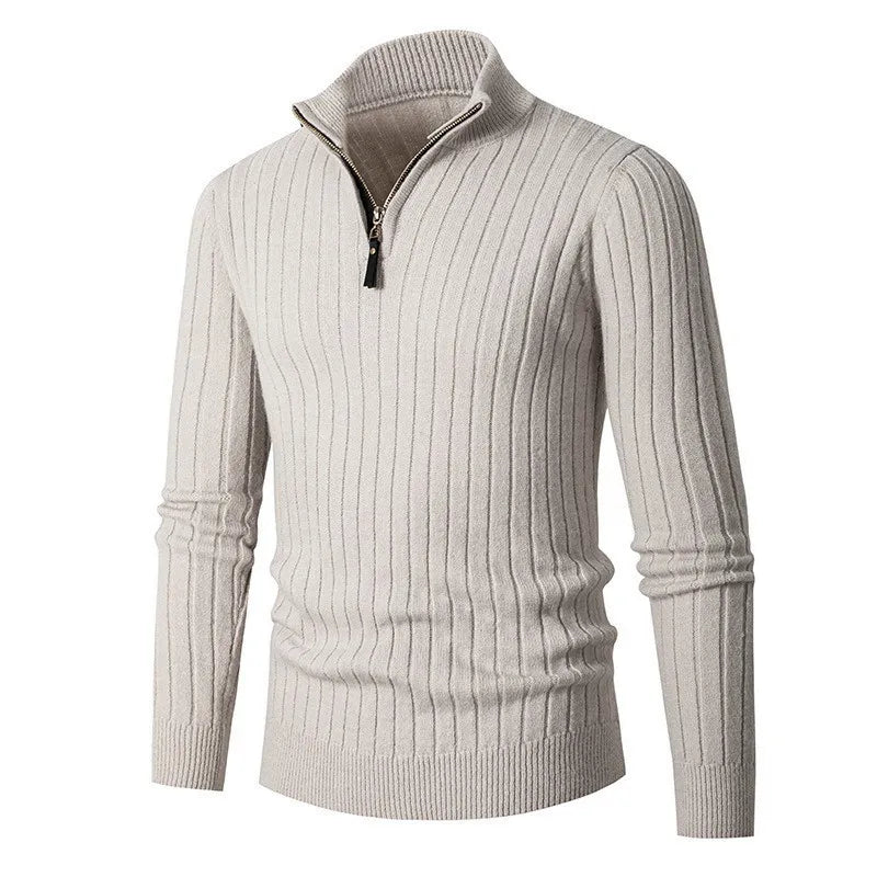 Lennox | Cashmere Half-Zip