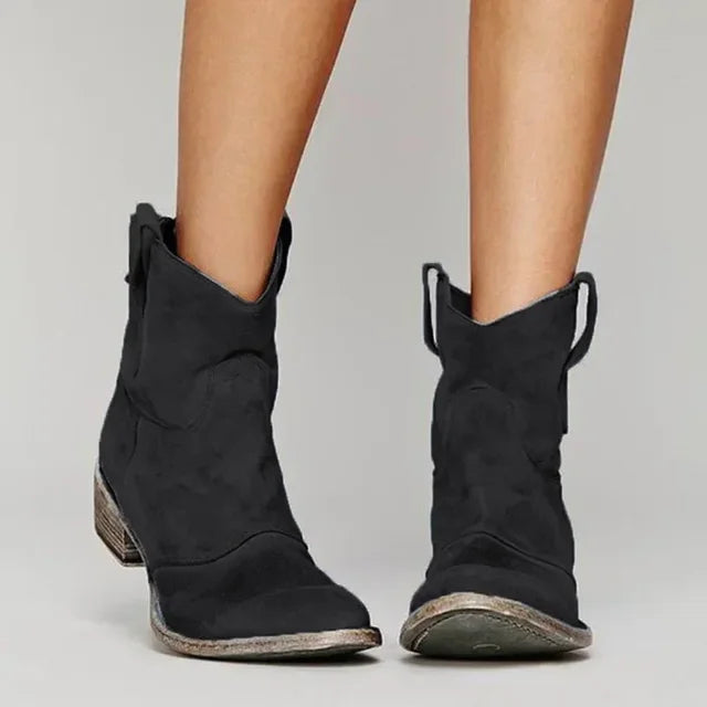 Sienna™ – Western Vintage Ankle Boots