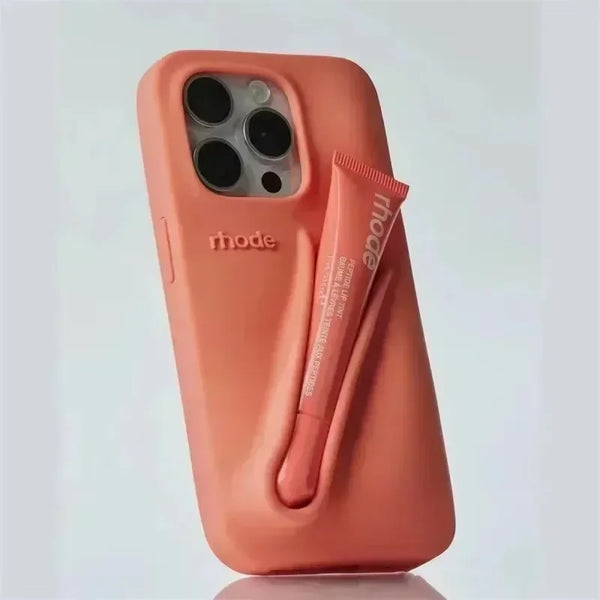 BeautyLoop – iPhone Silicone Case with Lipstick Holder