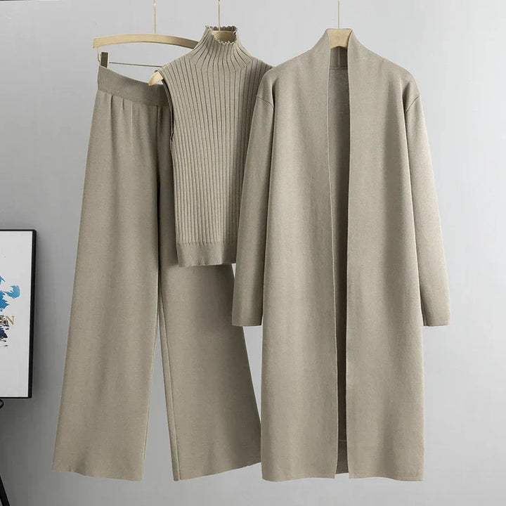 Lena® - 3 Piece of Comfortable Knitted Outfit