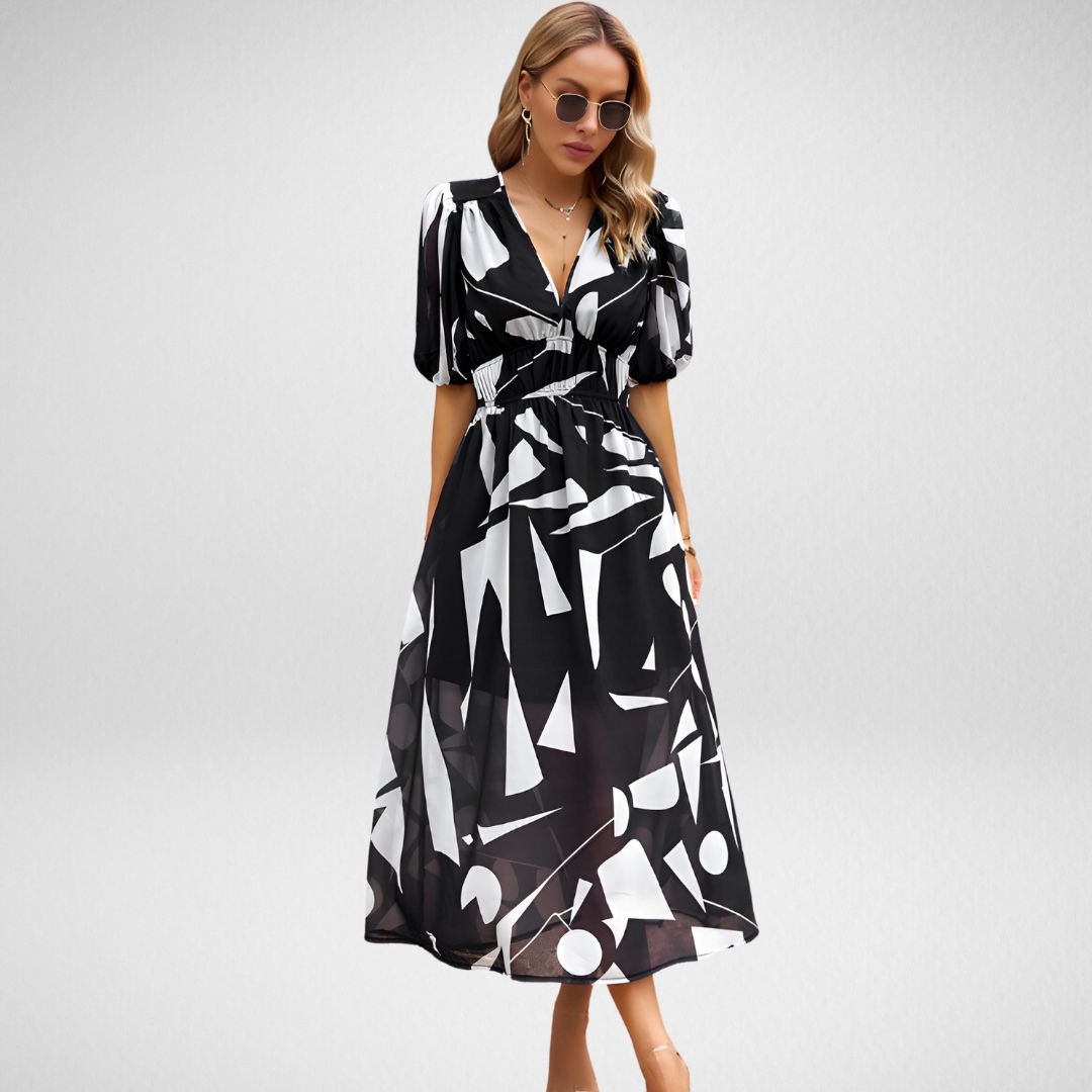 Ruby™ V-Neck Midi Dress