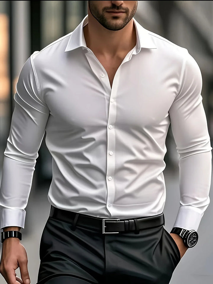 Aurel – Elegant Long Sleeve Shirt With Button