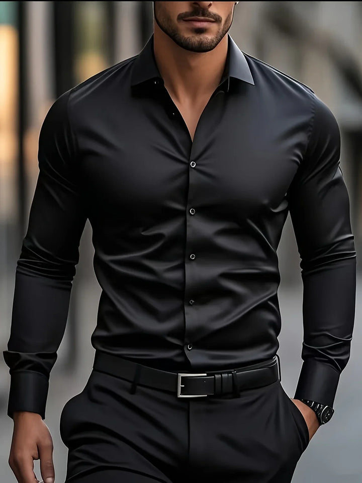 Aurel – Elegant Long Sleeve Shirt With Button