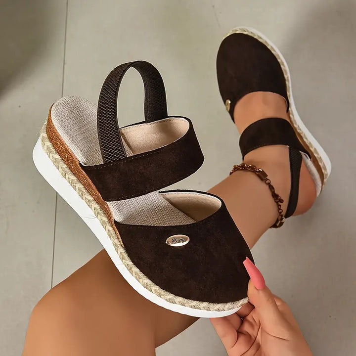 BRENDA - ORTHOPEDIC PLATFORM WEDGE WOMEN'S CASUAL SANDALS