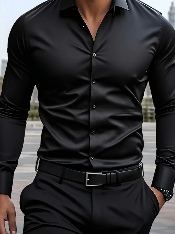 Aurel – Elegant Long Sleeve Shirt With Button