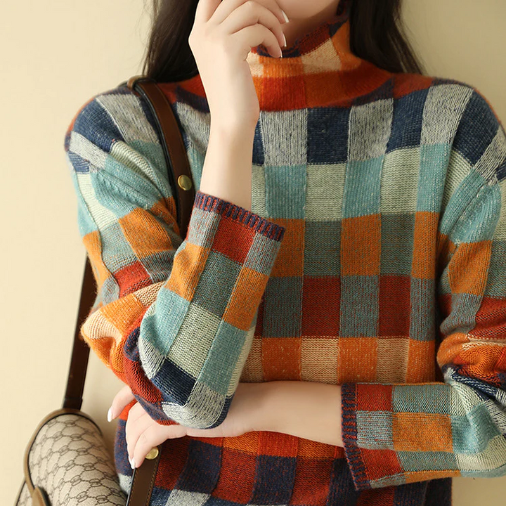 Orla | Checkerboard Pullover