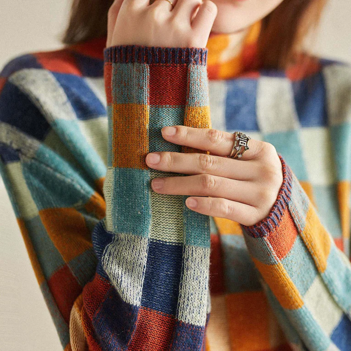 Orla | Checkerboard Pullover